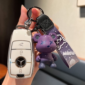 Benz Luxury Key Fob Cover Key Shell Accesorio protector para automóvil Personalizable Compatible New E-Series llavero - Product Image 5