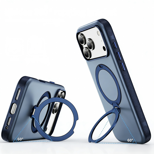 360° Rotating Stand Phone Case Compatible with Magnetic for iPhone 17 16 15 14 13 12 11 Series Heavy Duty Anti-Drop Protector
