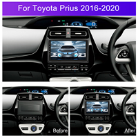 Stereo Mobil Android Podofo 9" 2+64GB untuk Toyota Prius 2016-2020, Radio Mobil, Autoradio, Carplay, Android Auto, GPS, Wifi, Audio Pabrik
