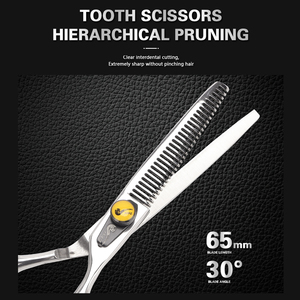 <span class=keywords><strong>2</strong></span> Pcs Chất Lượng Cao Tóc Cắt Kéo Chuyên Nghiệp Thép Không Gỉ Mỏng Shears Tóc Kéo Kéo Cắt Tóc Kéo - Product Image 3