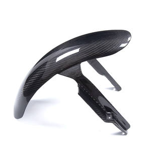 Compatible avec les modèles Harley-Davidson <span class=keywords><strong>Lowrider</strong></span> S et Breakthrough 117, garde-boue avant en fibre de carbone modifié - Product Image 3