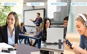 Appareil d'enregistrement du son Réduction du bruit 48 Go Grande mémoire Enregistreur vocal numérique Dictaphone Lecteur MP3 - Product Image 5