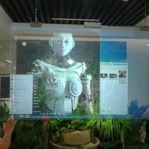 2m * 9m (370 pulgadas) de pantalla grande de alta precisión holograma publicidad interactiva <span class=keywords><strong>waal</strong></span> de proyección - Product Image 3