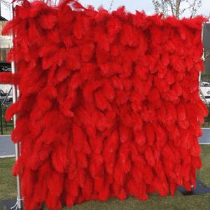Wedding Artificial 3d 5d Flower Wall Backdrop 8ft X 8ft <b>Red</b> Rose Flower Wall Panel Roll up <b>Silk</b> Flower Wall Decoration - Product Image 2