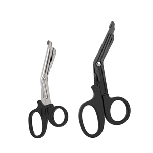 Ciseaux de traumatologie 7,5 pouces (18,5 cm) à bord dentelé en acier inoxydable avec revêtement au fluor pour soins médicaux, infirmiers et premiers secours - Product Image 1