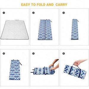 Custom Printed Acrylic Recyclable Large Waterproof All Season Hiking Picnic <b>Blanket</b> Mat - Product Image 5