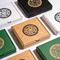 Boîtes à pizza en carton carrées jetables pour livraison, 1,5 mm d'épaisseur, boîtes à pizza en carton ondulé de qualité supérieure, boîtes à pizza personnalisées