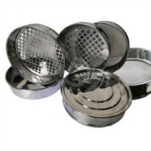 Tamis de laboratoire en acier pour l'analyse des particules de minerai en poudre, les tests de matériaux géologiques, normes ASTM ISO - Product Image 1