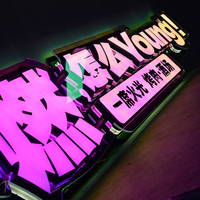 Creative Thousand Layer Abyss Mirror Acrylique Lightbox 3D Lettre Lumineuse LED Store Fond Mur Décoratif Lightbox
