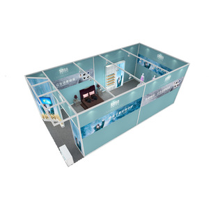 Stand de exhibición Yangqi 3x3 de metal estándar con mesa de registro para conferencias y exposiciones - Product Image 1