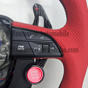 Volante Deportivo de Fibra de Carbono y Cuero con LED para Audi A3 A4 A5 A6L A8 Q5 Q7 Q8 TT B9, Nuevo Diseño, Venta al Por Mayor - Product Image 6