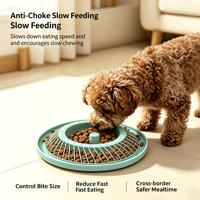 Gamelle anti-glouton en silicone pour animaux de compagnie, gamelle de nourrissage lent pour chat et chien, tapis antidérapant à ventouse pour aliments humides et secs, repas pour animaux