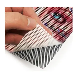 custom one way vision window screen sticker printing see through perforated film