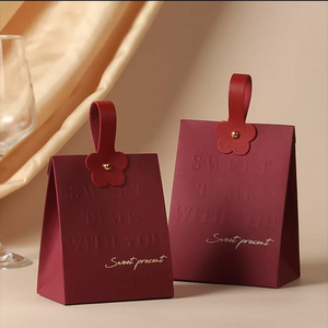 Caja de Papel Especial de Estilo Europeo para Bodas, Bolsa de Regalo para Dulces con Estampado en Relieve y Laminación Brillante y Mate para Azúcar - Product Image 4