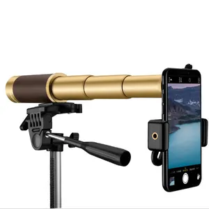 Telescopio monocular de alta potencia y alta definición para adultos, visión nocturna, no infrarrojo, 25x50, telescópico, portátil, para exteriores, de alta potencia, para uso en exteriores