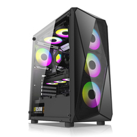 Cajas de Ordenador para Juegos LOVINGCOOL, Torre Completa ATX, Compatible con Ventilador ARGB Sync de 120/140 mm y Refrigerador de CPU por Agua