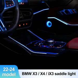 Lumière d'ambiance de console centrale Rhythm Center, 64 couleurs, synchronisation par protocole d'origine du véhicule pour BMW X3 X4 iX3 G01 G02 2022-2024 - Product Image 2