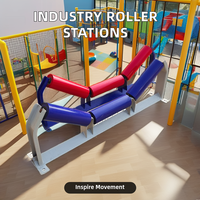 Stations de rouleaux de transport industriels robustes Huadu 48V, nouvelle conception durable en fonte, équipement de manutention, convoyeurs à bande 200 kg