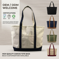Bolsa de Mano de Lona Ecológica con Logotipo Personalizado, Bolsa de Compras Reutilizable de Gran Capacidad, Plegable, de Tela de Algodón de 12 oz para Mujer