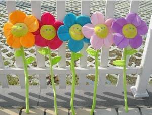 Hochwertiges plüsch-luschgesicht Sonnenblume gefüllte künstliche Blume Spielzeug Hochzeit Party Geburtstag Heimdekoration - Product Image 6