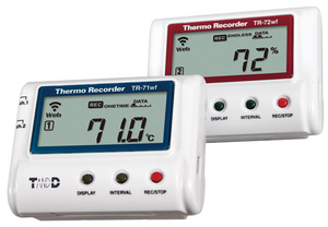 Enregistreur de données de température et d'humidité TR-71nw 72nw 72nw-h basé sur LAN avec batterie, écran LCD, résolution 0,1°C/1%HR, certifié CE - Product Image 3