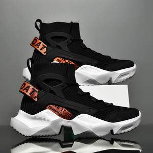 Baskets montantes décontractées pour hommes en maille respirante, chaussures de course et de sport d'extérieur de qualité, chaussures de marche élégantes grandes tailles - Product Image 2