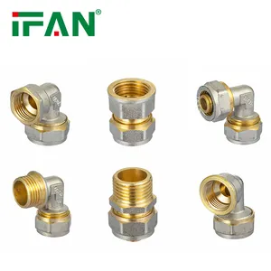 Raccords de tuyauterie de connexion en laiton IFAN raccord de Compression en laiton connecteur de tuyau de réduction pour tuyaux de chauffe-eau