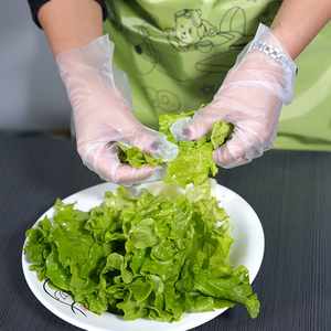 Gants jetables en <span class=keywords><strong>TPE</strong></span> sans doigts, économiques, pour la protection, les services alimentaires, le nettoyage et la maison - Product Image 2