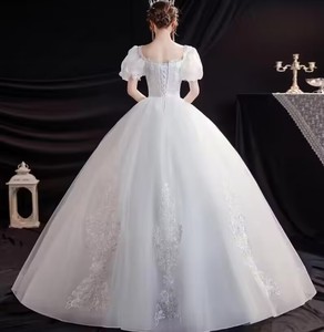NDC10019 Nouvelle <span class=keywords><strong>robe</strong></span> <span class=keywords><strong>de</strong></span> <span class=keywords><strong>mariée</strong></span> traînant simple style <span class=keywords><strong>princesse</strong></span> française légère principale <span class=keywords><strong>robe</strong></span> <span class=keywords><strong>de</strong></span> <span class=keywords><strong>mariée</strong></span> pour femmes enceintes - Product Image 2