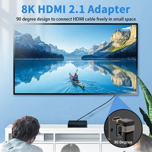 <span class=keywords><strong>Adaptateur</strong></span> <span class=keywords><strong>HDMI</strong></span> mâle vers femelle à <span class=keywords><strong>angle</strong></span> <span class=keywords><strong>droit</strong></span> de 90 et 270 degrés, prend en charge 8K60Hz 4K120Hz HDR HD, connecteur d'extension <span class=keywords><strong>HDMI</strong></span> - Product Image 3
