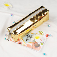 Trousse à crayons étanche et pailletée pour stylos Sac à fermeture éclair cosmétique transparent au laser Pochette de maquillage à fermeture éclair