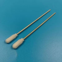 Écouvillon en éponge sans peluches 720 pour laboratoire, applicateur en coton avec revêtement en mousse, écouvillon pour salle blanche avec tige en bois