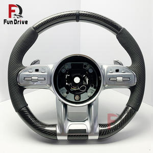 Accessoires de mise à niveau pour voitures <span class=keywords><strong>Mercedes</strong></span> Benz Amg Classe A W177 A200 Classe V W447 GLC X253 300 63s Volant en fibre de carbone - Product Image 2