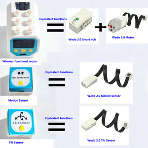9656 chương trình xây dựng khối tương thích 45300 các tổ chức Giáo dục 2.0 Wedo gốc không dây hạt lớn Robot gạch đồ chơi - Product Image 5