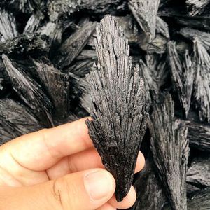 Commercio all'ingrosso Naturale ruvido Nero Della Piuma Del <span class=keywords><strong>Pavone</strong></span> cluster di pietra di Cristallo Di quarzo - Product Image 4