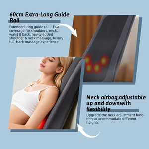 Cama de Masaje con Calor para Cuello, Espalda, Hombros y Piernas, Amasamiento 3D para Aliviar el Dolor Corporal - Product Image 2