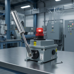 Interruptor de desalineación de banda industrial SMARTsaa con lámpara indicadora, modelo BS 202 C IL de aluminio fundido para seguridad en desalineación de transportadores - Product Image 3