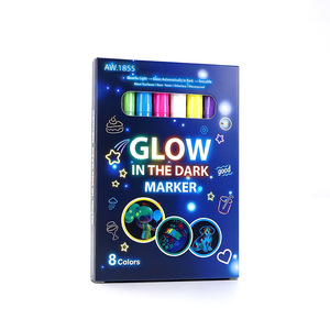 Marqueurs phosphorescents 2026 – 8 couleurs néon fluorescentes <span class=keywords><strong>pour</strong></span> masques de fête, pierre, tissu, verre, bois et loisirs créatifs - Product Image 5