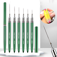 Pinceau liner pour nail art en nylon, pour gel UV, rayures françaises, dessin de lignes, motifs floraux, stylo de manucure professionnel DIY