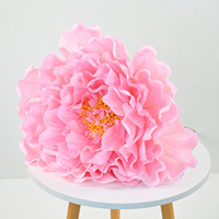 Bunga Peony Besar Berwarna Cerah, Kain Tebal, Bunga Buatan Raksasa Harga Pabrik untuk Dekorasi Lobi Hotel, Toko Pengantin, dan Ruang Acara