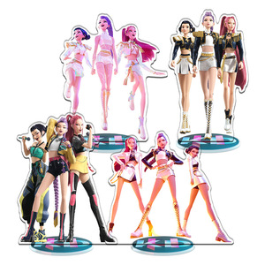 Figura <span class=keywords><strong>de</strong></span> PVC <span class=keywords><strong>de</strong></span> KPOP Demon Hunter, Grupo <span class=keywords><strong>de</strong></span> Chicas <span class=keywords><strong>de</strong></span> la Ola Coreana, K-Demon Slayer Kimetsu No Yaiba, Grabado Fino Interno Impreso - Product Image 1