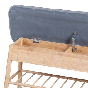 Cheap Space Saving 2 Tier Design Easy Assemble <strong>Storage</strong> Organizer Bamboo Shoe Rack with <strong>Seat</strong>, Shoes <strong>Storage</strong> <strong>Bench</strong> - Product Image 4