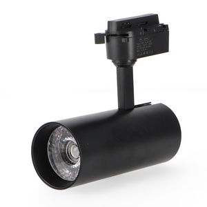 Spot LED 30W monofaisceau CCT noir pour rail, polyvalent pour l'éclairage d'ambiance et les accents dans les espaces commerciaux et - Product Image 1
