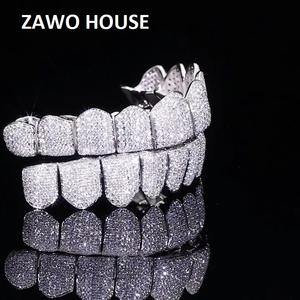 Grillz de Diamantes Mossinate de Calidad Premium, Ajuste Personalizado, Joyería de Moda con Incrustaciones de Diamantes, Proveedor Mayorista Disponible para la Venta - Product Image 1