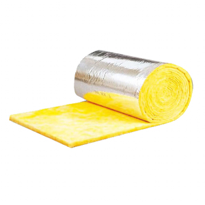 Couverture isolante en <span class=keywords><strong>laine</strong></span> <span class=keywords><strong>de</strong></span> <span class=keywords><strong>verre</strong></span> 12kg/m³ 50mm d'épaisseur, avec revêtement en feuille d'aluminium, <span class=keywords><strong>laine</strong></span> <span class=keywords><strong>de</strong></span> <span class=keywords><strong>verre</strong></span> isolante blanche 50mm avec aluminium - Product Image 1