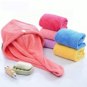 Soft Plastic Turban Hair Drying and Hair Dyeing Cap Plush <b>Bath</b> Shower Product for Adults and Children - Product Image 1