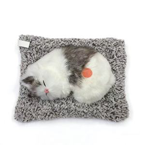 <b>Plush</b> Realistic <b>Cat</b> Car Ornament with Bamboo Charcoal Packet for Air Purification <b>Plush</b> Toy, Electric <b>Plush</b> Toy, Fluffy Gift - Product Image 3