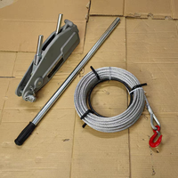 Palans à câble métallique 5,4 tonnes pour treuil manuel, palan de construction en alliage d'aluminium, télécommande électrique, double rail