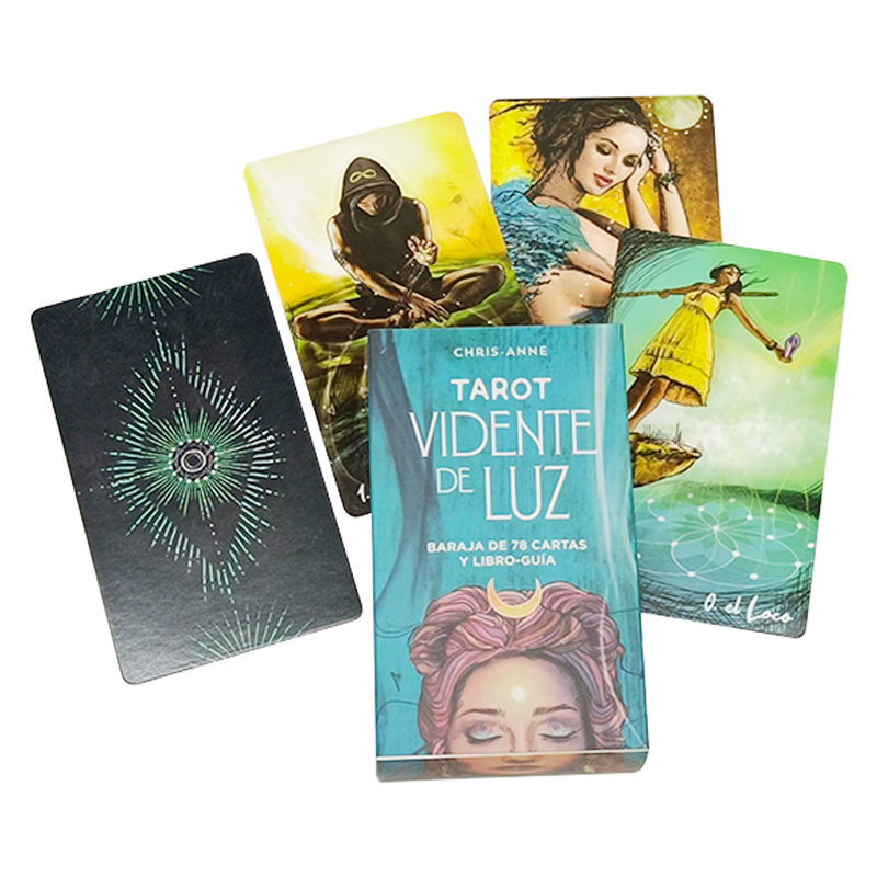 Пользовательские серебряные золотые позолоченные края водостойкие карты Таро-Оракл с Гильдией