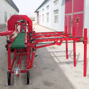 Fendeuse de bûches robuste / Processeur de bois de chauffage / Processeur de bois pour grandes bûches, fendeuse de bois mobile à moteur diesel pour clients européens - Product Image 1